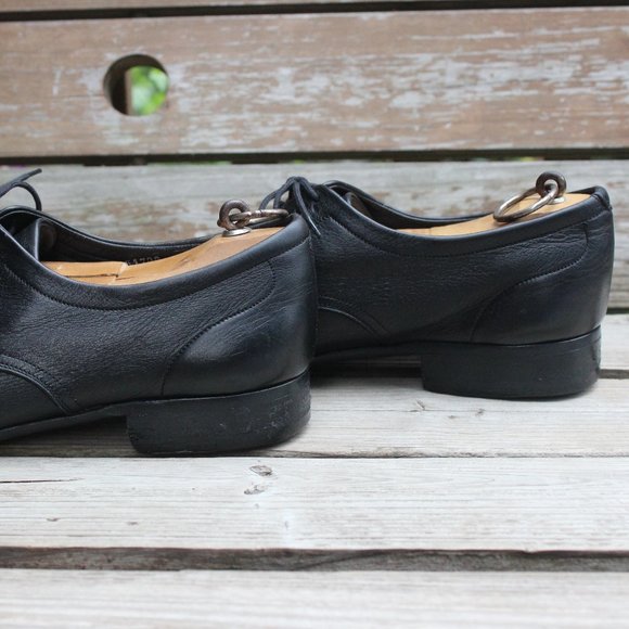 Ferragamo Black Sheepskin Derby, Made in Italy - Picture 5 of 15